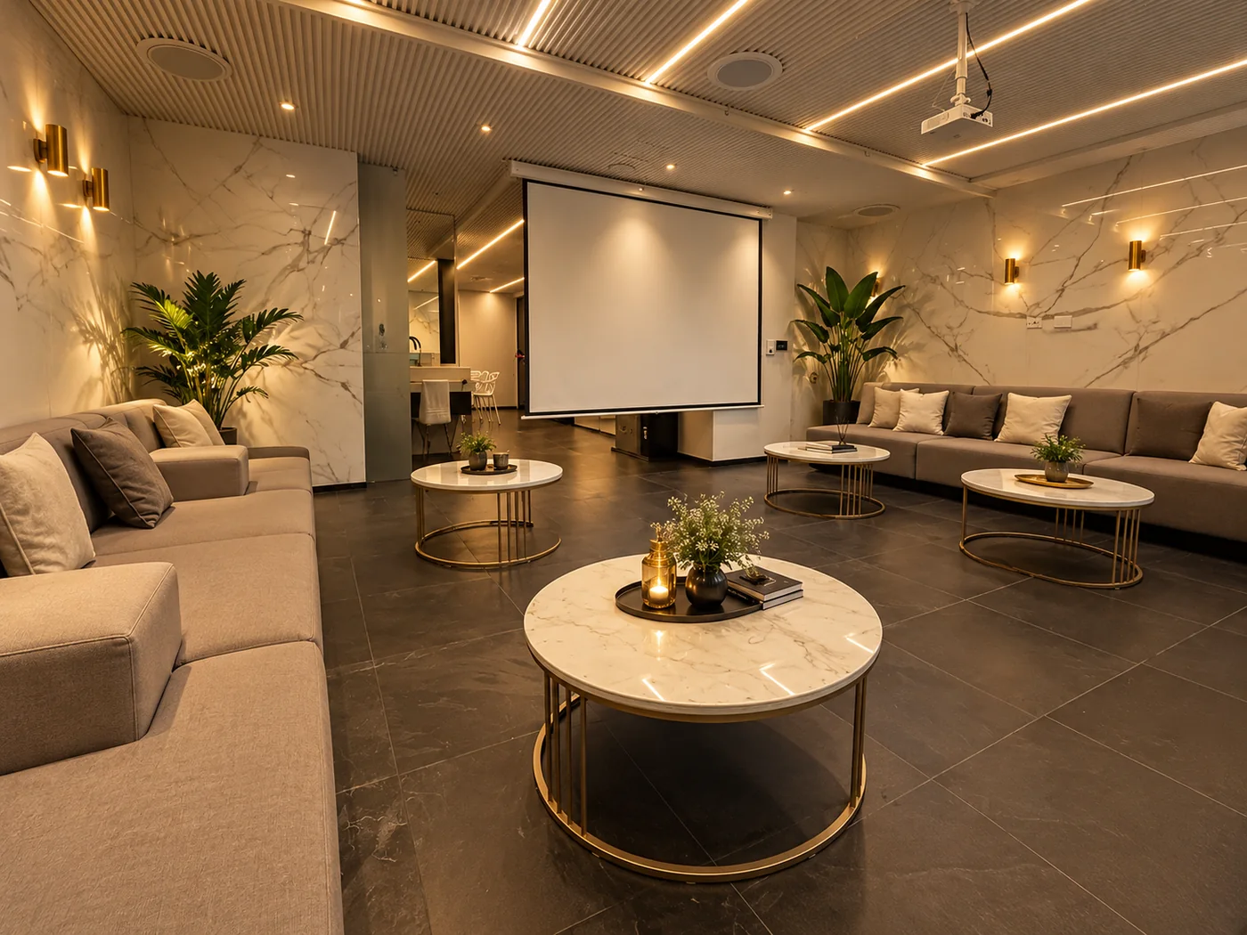 Lower Pool Duplex — Cinema lounge