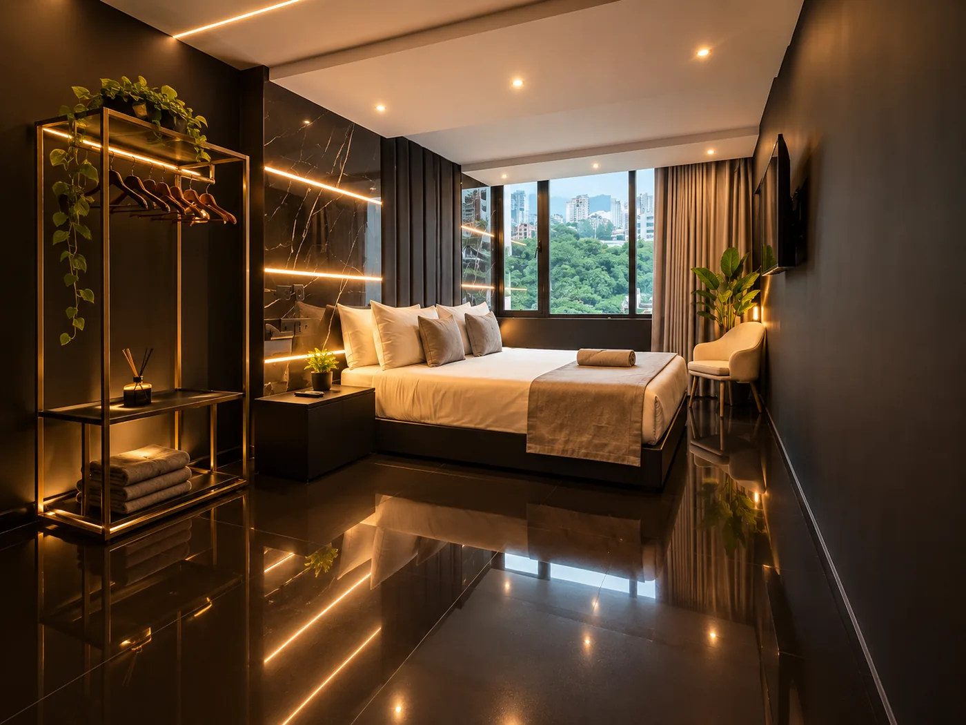 Middle Pool Duplex — Bedroom