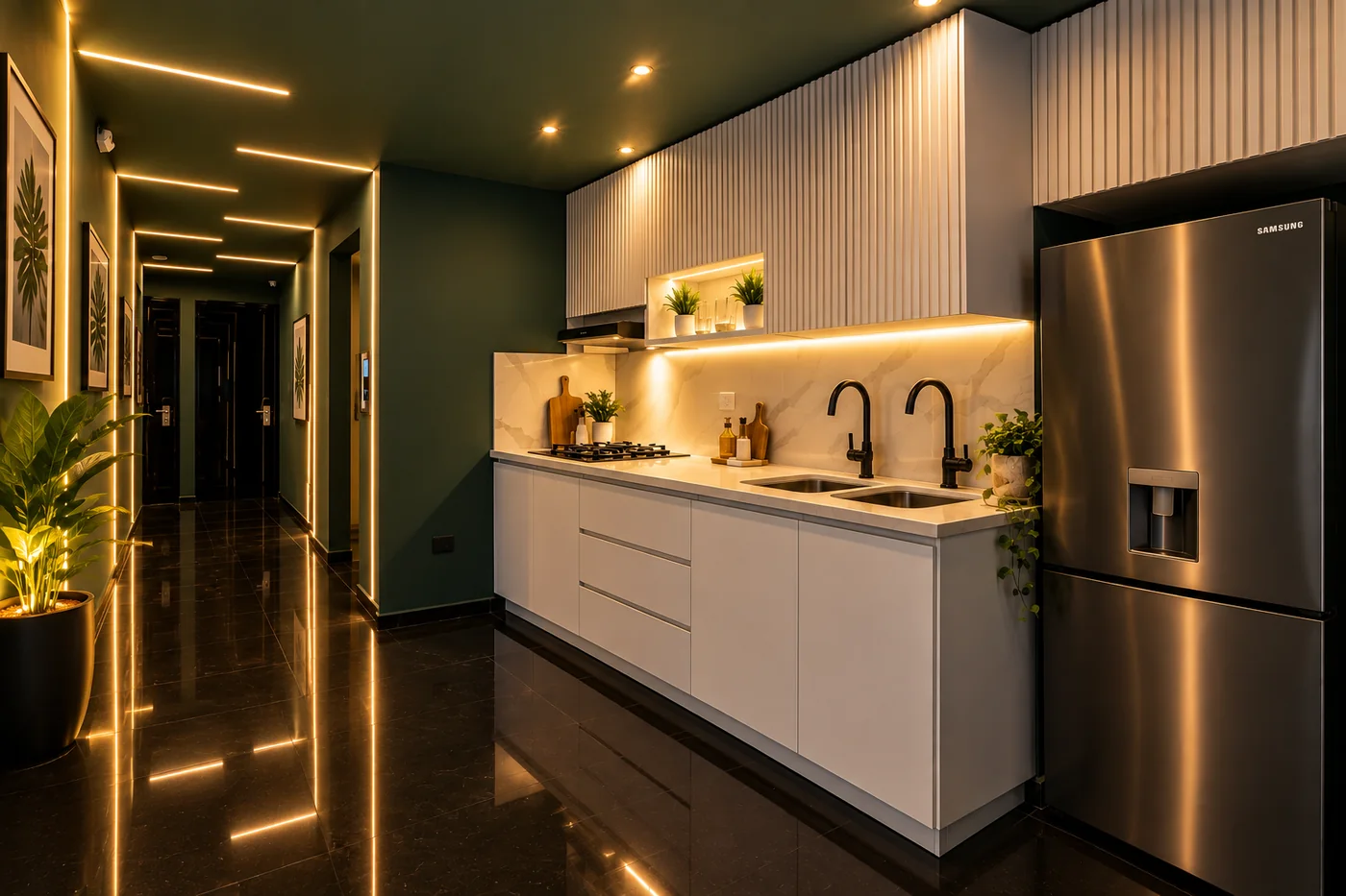 Middle Pool Duplex — Kitchen