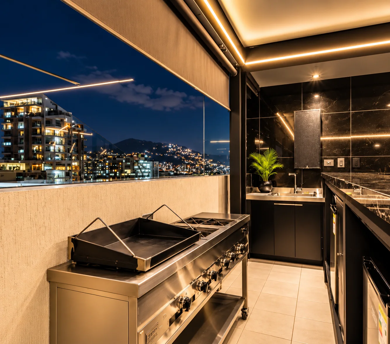 Penthouse Collection — Rooftop kitchen